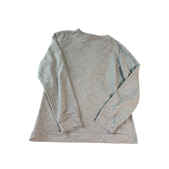 Royal Standard Classic Fleur Sweatshirt Gray/White Size Medium Crew Neck Women - Picture 3 of 7